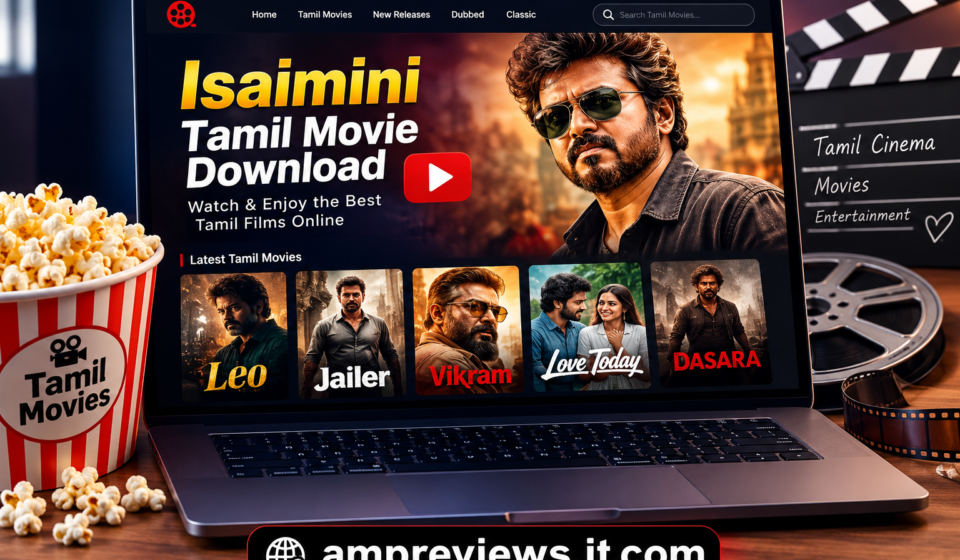 Tamil movie viewing screen representing Isaimini Tamil movie download searches