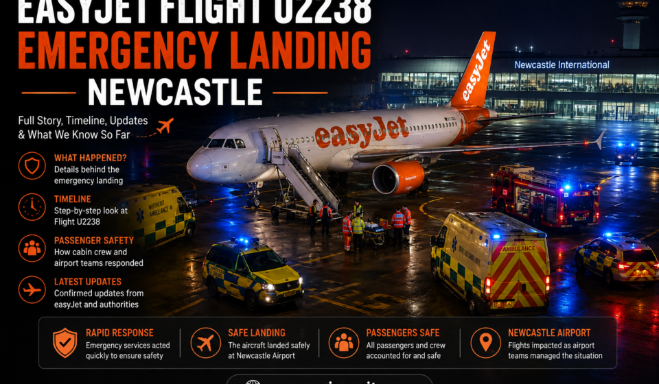 EasyJet flight U2238 emergency landing at Newcastle International Airport