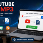YouTube to MP3 converter showing a video being converted into an MP3 audio file.