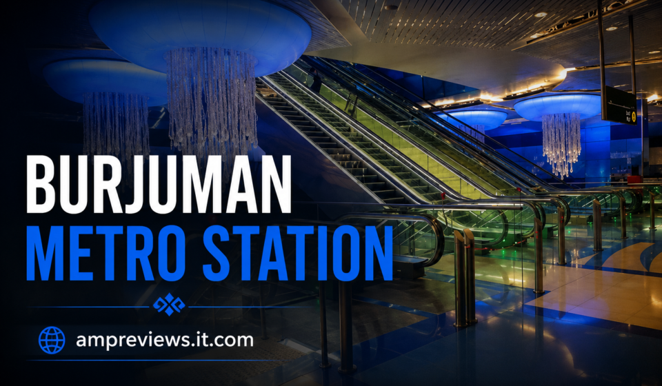 BurJuman Metro Station Dubai Red and Green Line interchange
