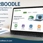 Student using Kerboodle digital learning platform on a laptop for online study