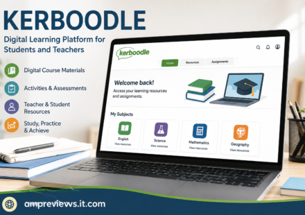Student using Kerboodle digital learning platform on a laptop for online study