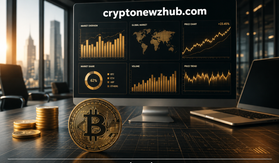 cryptonewzhub.com cryptocurrency market analysis with Bitcoin and digital asset charts