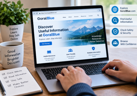 GoralBlue com website guide showing online information, navigation, and safe browsing tips.