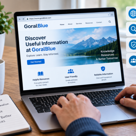 GoralBlue com website guide showing online information, navigation, and safe browsing tips.