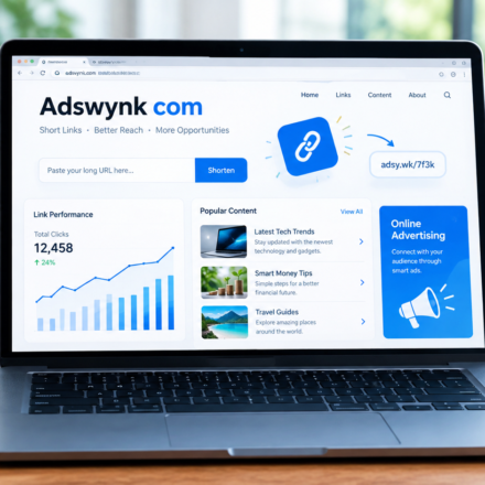 Adswynk com platform guide for link shortening, online advertising, and digital users.