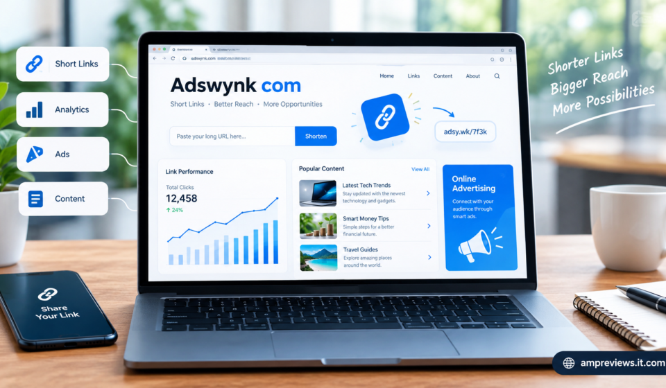 Adswynk com platform guide for link shortening, online advertising, and digital users.