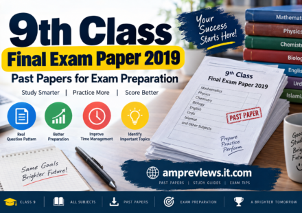 9th class final exam paper 2019