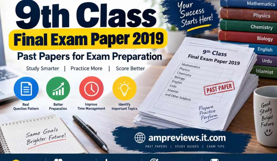9th class final exam paper 2019