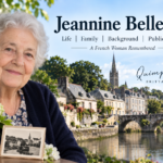 Jeannine Belleguic life, family background, and connection to Quimperlé, France.