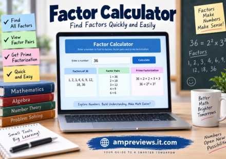 Factor calculator for finding factors and factor pairs of a number