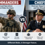 Commanders vs Chiefs comparison showing differences in leadership, authority, responsibilities, and decision-making