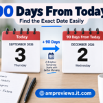 90 days from today date calculator showing how to calculate a future date