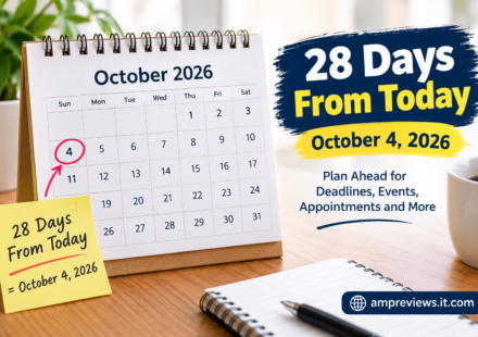 28 days from today calendar showing October 4, 2026